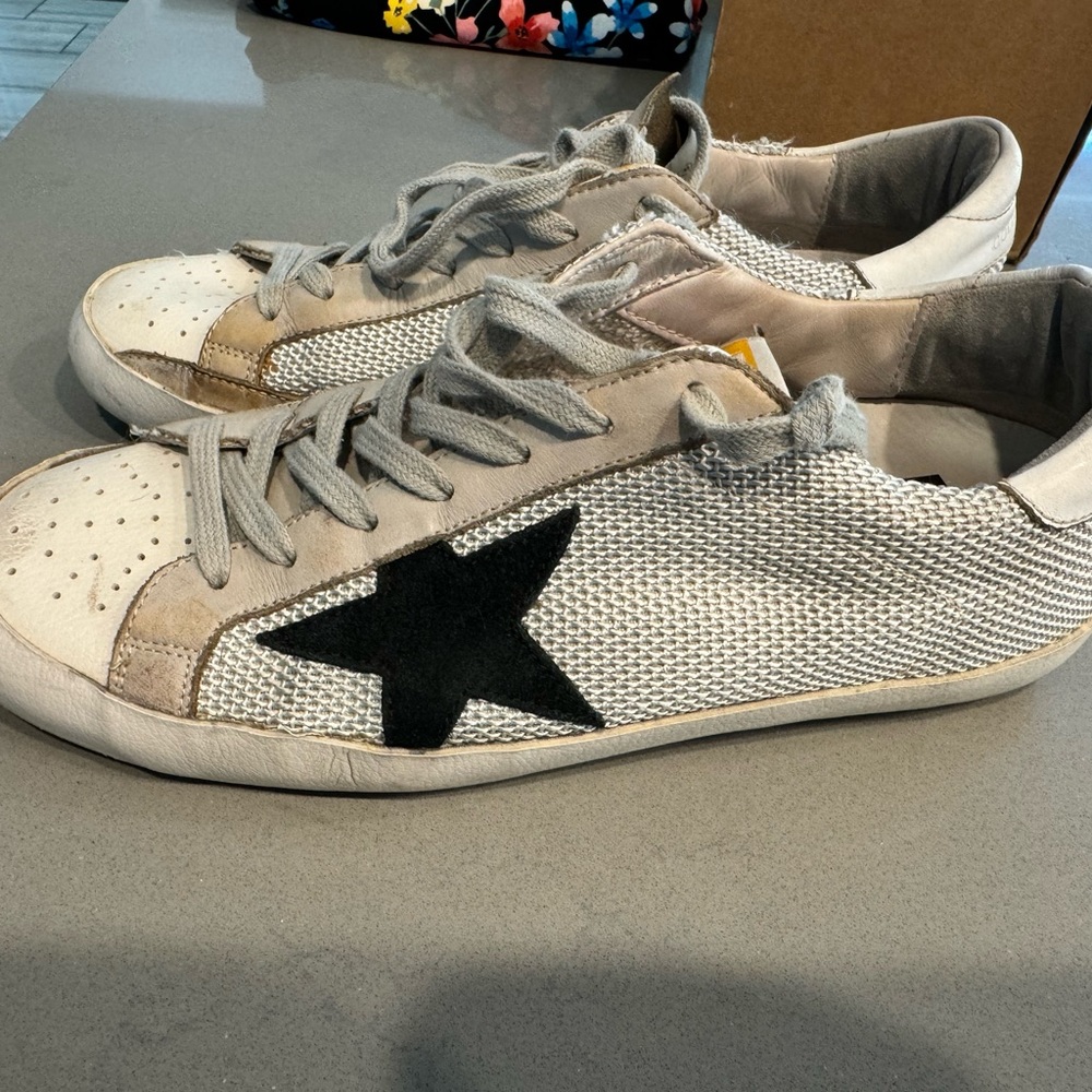 Golden Goose Superstar mesh-panelled sneakers size 40/10US women